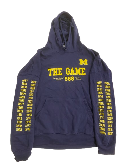 William Wagner Michigan Football "THE GAME" Sweatshirt (Size XL)
