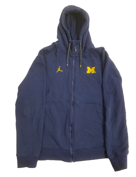 William Wagner Michigan Football Team Issued Zip-Up Jacket (Size XL)