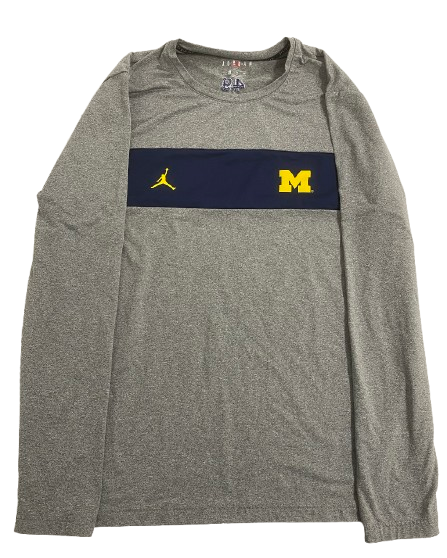 William Wagner Michigan Football Player Exclusive Long Sleeve Pullover with 