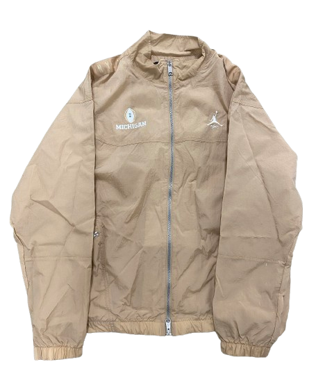 Mica Gelb Michigan Football Player Exclusive Jordan 2023-2024 College Football Playoffs National Championship Travel Sweat Suit - Jacket & Sweatpants (Size XL)