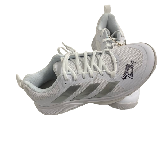 Kennedi Orr Nebraska Volleyball Signed Team Issued Adidas Training Shoes (Size 9.5)