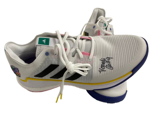 Kennedi Orr Nebraska Volleyball SIGNED Team Issued Adidas Training Shoes (Size 9.5)