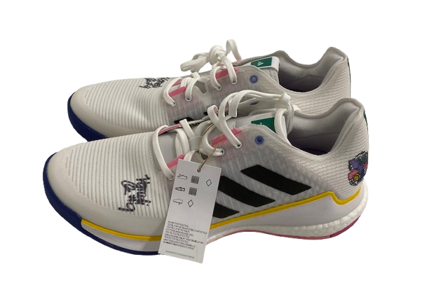 Kennedi Orr Nebraska Volleyball SIGNED Team Issued Adidas Training Shoes (Size 9.5)