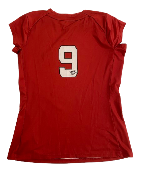 Kennedi Orr Nebraska Volleyball SIGNED GAME WORN Jersey (Size L)