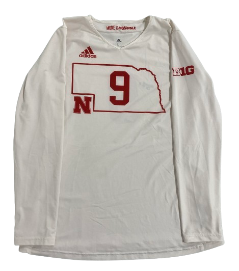 Kennedi Orr Nebraska Volleyball SIGNED "Specialty Title IX Game Alternate" GAME WORN Jersey (Size L)