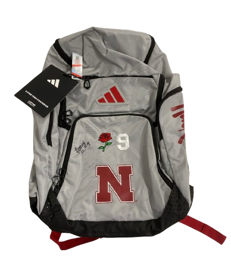 Kennedi Orr Nebraska Volleyball SIGNED Player Exclusive "2024 SEASON RACE FOR THE ROSES - FINAL FOUR IN KENTUCKY" Travel Backpack with 