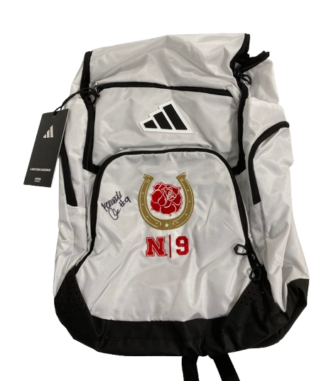 Kennedi Orr Nebraska Volleyball SIGNED Player Exclusive "2024 SEASON RACE FOR THE ROSES - FINAL FOUR IN KENTUCKY" Travel Backpack with 