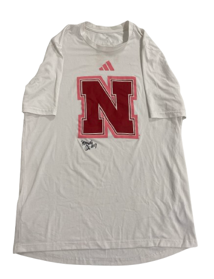 Kennedi Orr Nebraska Volleyball SIGNED Player Exclusive Practice Shirt (Size L)