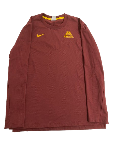 Jenna Wenaas Minnesota Volleyball Team Issued Long Sleeve Crewneck Pullover (Size XL)