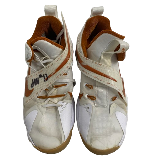 Jenna Wenaas Texas Volleyball SIGNED Player Exclusive GAME WORN Shoes with "2023 National Champions" Inscription (Size 9.5)