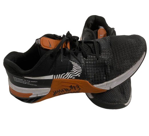 Jenna Wenaas Texas Volleyball SIGNED Player Exclusive Shoes with "2023 Natty Champs" Inscription (Size 10)