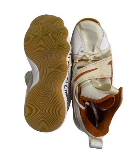 Jenna Wenaas Texas Volleyball SIGNED Player Exclusive GAME WORN Shoes with "2023 National Champions" Inscription (Size 9.5)