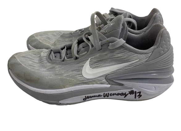 Jenna Wenaas Texas Volleyball SIGNED Team Issued GAME WORN NCAA TOURNAMENT Shoes with "2023 National Champions" Inscription (Size 9.5)