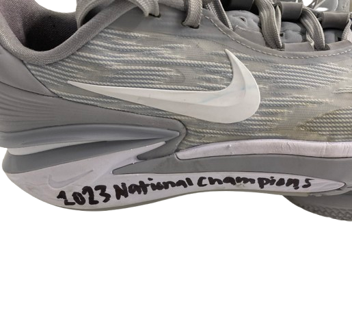 Jenna Wenaas Texas Volleyball SIGNED Team Issued GAME WORN NCAA TOURNAMENT Shoes with "2023 National Champions" Inscription (Size 9.5)