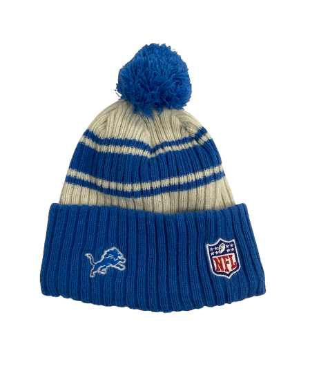 Scott Daly Detroit Lions Team Issued Beanie Hat