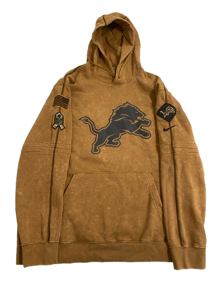 Scott Daly Detroit Lions Team Issued "Salute To Service" Sweatshirt (Size XXL)