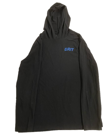 Scott Daly Detroit Lions Player Exclusive "GRIT / MOTOR CITY 313 - TEAM MOTTO" Performance Hoodie (Size XL)
