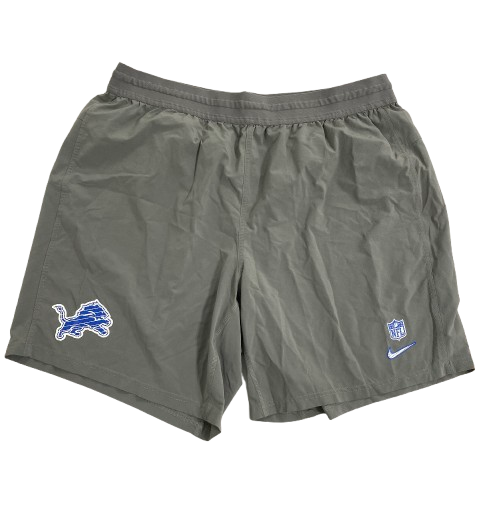 Scott Daly Detroit Lions Player Exclusive Workout Shorts (Size XL)