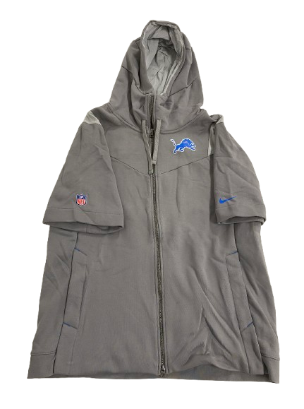Scott Daly Detroit Lions Player Exclusive Short-Sleeve Zip-Up Jacket (Size XXL)