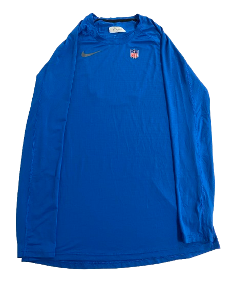 Scott Daly Detroit Lions NFL Player Exclusive Long Sleeve Workout Shirt (Size XL)