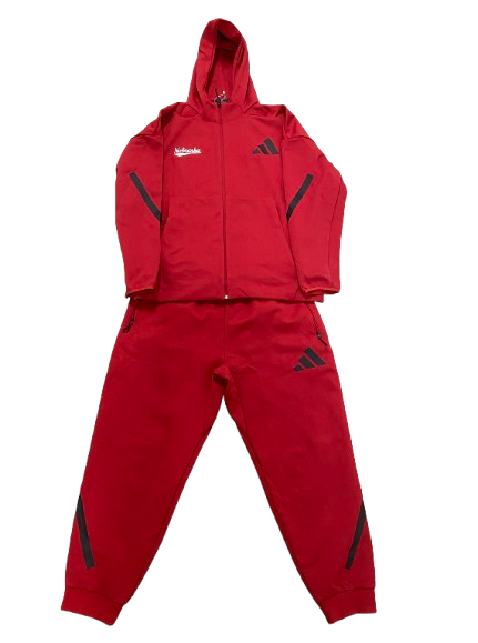 Kennedi Orr Nebraska Volleyball Player Exclusive Full Travel Sweatsuit - Jacket & Sweatpants (Size XL)