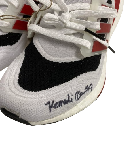 Kennedi Orr Nebraska Volleyball SIGNED Team Issued "NEBRASKA" Adidas Training Shoes (Size 9.5)