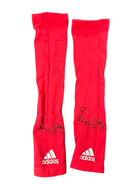 Lexi Rodriguez Nebraska Volleyball SIGNED Team Issued Set of (2) Adidas Arm Sleeves