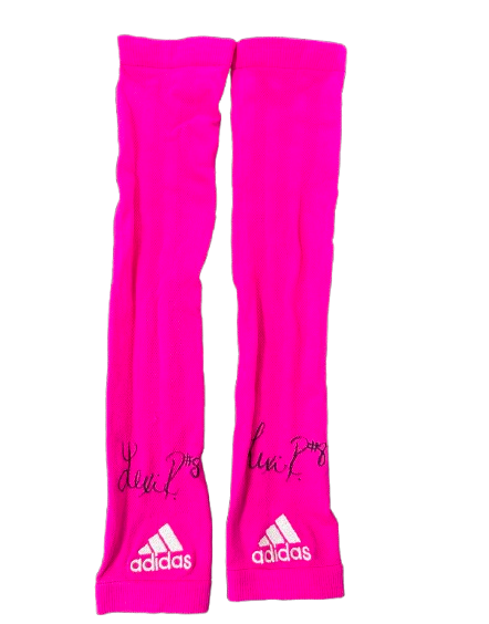 Lexi Rodriguez Nebraska Volleyball SIGNED Team Issued Set of (2) Adidas Arm Sleeves