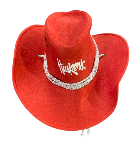 Lexi Rodriguez Nebraska Volleyball SIGNED Large John Cook Cowboy Hat