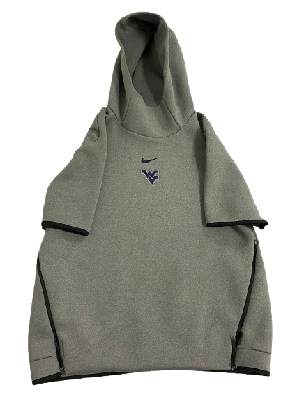Graeson Malashevich West Virginia Football Player Exclusive Short Sleeve Travel Hoodie (Size L)