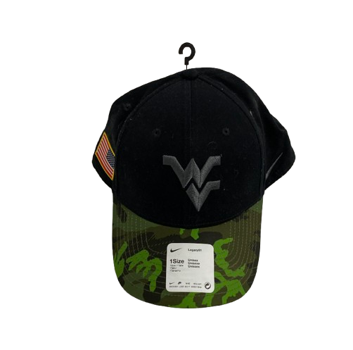 Graeson Malashevich West Virginia Football Team Issued Military Hat with American Flag on Side - New with Tags