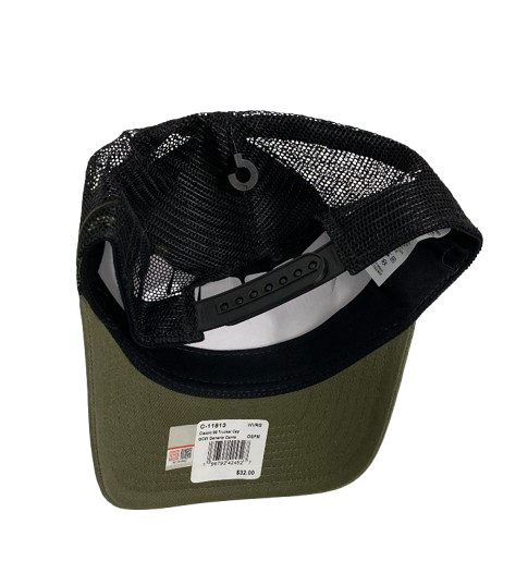Graeson Malashevich West Virginia Football Team Issued Camo Trucker Hat with American Flag on Side - New with Tags
