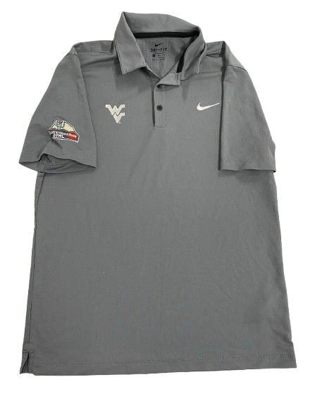 Graeson Malashevich West Virginia Football Player Exclusive "Guaranteed Rate" Bowl Polo Shirt (Size M)