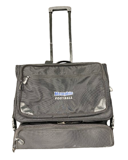 Colby Cox Memphis Football Player Exclusive Travel Suitcase