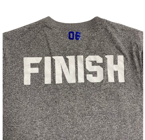 Colby Cox Memphis Football Player Exclusive "FINISH" Workout Shirt with 