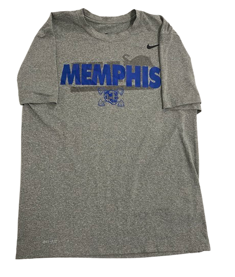 Colby Cox Memphis Football Player Exclusive "ALL IN" Strength & Conditioning Weight Room Workout Shirt (Size L)