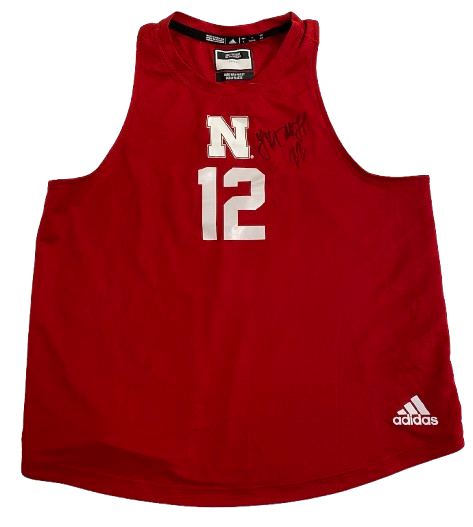 Lindsay Krause Nebraska Beach Volleyball SIGNED Game Jersey (Size L)