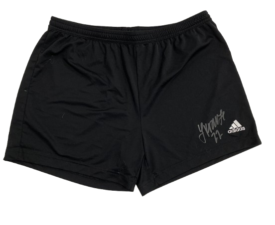 Lindsay Krause Nebraska Volleyball SIGNED Team Issued Adidas Workout Shorts (Size XL)