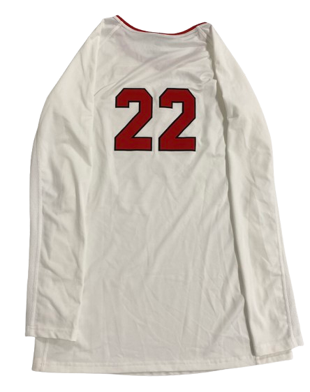 Lindsay Krause Nebraska Volleyball SIGNED Game Worn Jersey (Size LT)