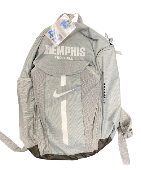Colby Cox Memphis Football Player Exclusive Travel Backpack with Player Tag
