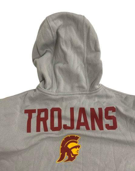 Velus Jones Jr. USC Football Team Issued "FIGHT ON!" Sweatshirt (Size L)