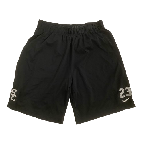 Velus Jones Jr. USC Football Player Exclusive Workout Shorts with 