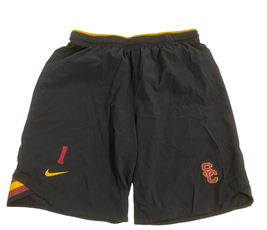 Velus Jones Jr. USC Football Player Exclusive Workout Shorts with 