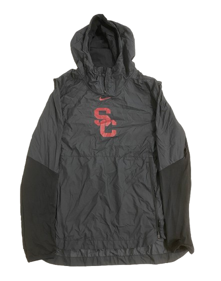 Velus Jones Jr. USC Football Team Issued Quarter-Zip Windbreaker Jacket (Size L)