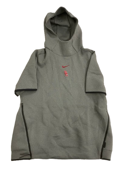 Velus Jones Jr. USC Football Player Exclusive Short Sleeve Hoodie (Size L)