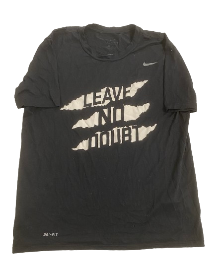 Velus Jones Jr. USC Football Player Exclusive "LEAVE NO DOUBT" Strength & Conditioning Weight Room Workout Shirt with 