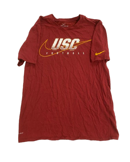 Velus Jones Jr. USC Football Player Exclusive Workout Shirt with 