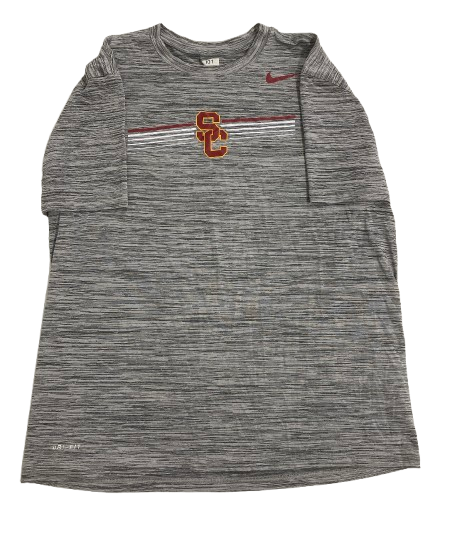 Velus Jones Jr. USC Football Player Exclusive Workout Shirt with 
