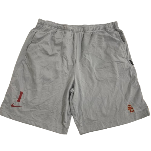 Velus Jones Jr. USC Football Player Exclusive Workout Shorts with 