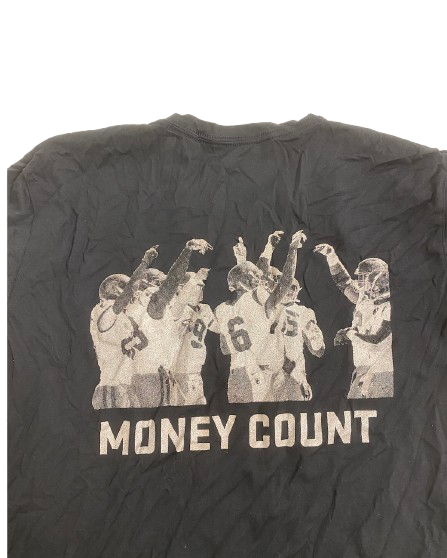 Velus Jones Jr. USC Football Player Exclusive "ADD IT UP - MONEY COUNT" Workout Shirt (Size L)